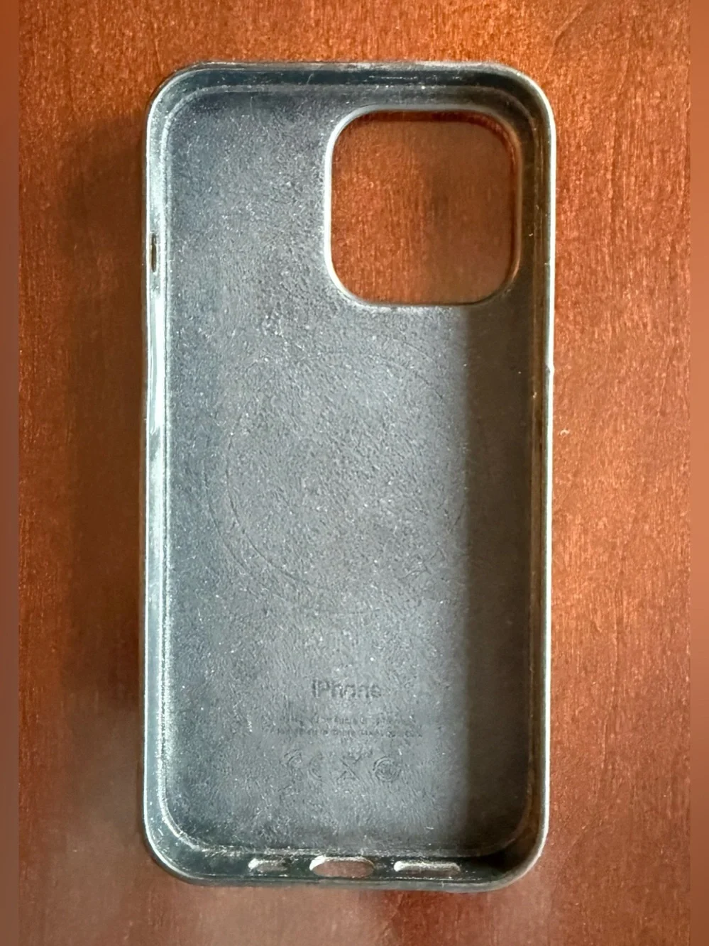 Apple Black Leather iPhone Case with Apple Logo - iPhone 13 Pro